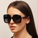 Gucci Accessories | New Gucci Gg0713s Oversized Square Women's Sunglasses Gg0713s 001 Gucci | Color: Black/Gray | Size: Os