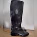 Michael Kors Shoes | Michael Kors Finley Black Leather Riding Boots Hardware Detail Size 5.5 M | Color: Black | Size: 5.5