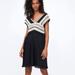 Zara Dresses | New Zara Crochet Trim Black Dress | Color: Black/Cream | Size: S