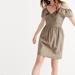 Madewell Dresses | Madewell | Khaki Cold Shoulder Mini Ruffle Dress | Color: Green | Size: 8