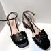 Kate Spade Shoes | Kate Spade Black Daisy Mid Sandal (Womens 7.5) | Color: Black | Size: 7.5