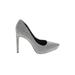 Rachel Roy Heels: Slip-on Stiletto Cocktail Gray Shoes - Women's Size 6 1/2 - Almond Toe