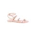 Nicole Miller New York Sandals: Pink Print Shoes - Women's Size 6 - Open Toe
