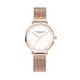 VICTORIA HYDE Big Face Women Wristwatches Rose Gold Japanese Quartz Ladies Watch with Metal Mesh Band, White/Mesh Band, Quartz Movement