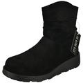 Ladies Biker Boots | Women Winter Shoes | Ladies Work Boots | Women Outdoor Shoes | Ladies Zip Boots | Women Ankle Shoes | Ladies Wedge Heels Boots Size Black 6