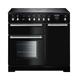 Rangemaster Toledo + TOLP90EIGB/C 90cm Electric Range Cooker with Induction Hob - Black - A/A Rated