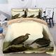 PERFECTPOT Single Duvet Cover Set Pheasant Animal Printed Bedding Duvet Cover Set in Polyester Quilt Bedding Sets with 2 Pillowcases for Adults Kids, 140x200cm