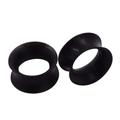 rongweiwang 50 Set of Silicone Tunnels Ear Stretchers Plug Easy To For Safe Ear Stretching Ear Protection Silica Gel Comfortable Fit black 16mm, black 16mm 50Set