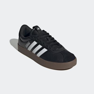 Sneaker ADIDAS SPORTSWEAR "VL COURT 3.0", Gr. 38, schwarz-weiß (core schwarz, cloud weiß, gum5), Synthetik, Leder, sport