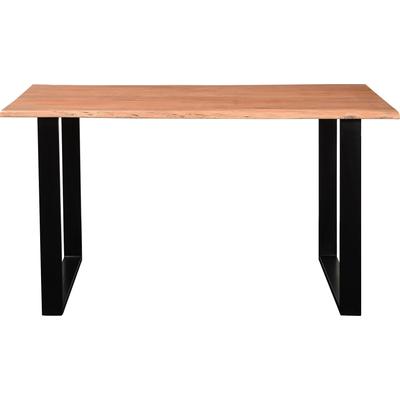 Baumkantentisch SIT Tische Gr. B/H/T: 140 cm x 76 cm x 80 cm, 140 x 80 cm, beige (natur, schwarz, natur) Baumkantentisch