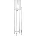 Windlicht FINK "ODEON" Kerzenhalter Gr. H: 111 cm, silberfarben Windlichter Laternen Kerzenhalter aus Edelstahl und Glas, Ø ca. 25 cm