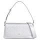 Schultertasche CALVIN KLEIN "CK MUST SHOULDER BAG_EMB" Gr. B/H/T: 26,5 cm x 14 cm x 6 cm, grau (silver emb, deb) Damen Taschen Handtaschen