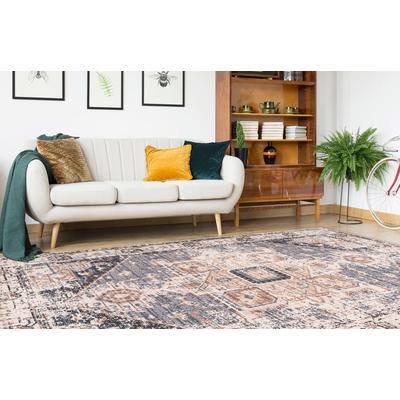 Teppich ARTE ESPINA "Indiana 100", grau (hellgrau), B:120cm H:10mm L:170cm, Baumwolle, Polyester, Teppiche, Vintage Optik, Wohnzimmer Image
