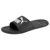 Badesandale PUMA "POPCAT 20", Gr. 42, schwarz (puma schwarz, puma schwarz, puma weiß), Synthetik, sportlich, Schuhe