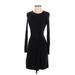 Hoss Intropia Casual Dress - Sweater Dress: Black Solid Dresses - Women's Size X-Small