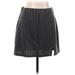 Sonoma Goods for Life Casual Mini Skirt Mini: Black Stripes Bottoms - Women's Size Large