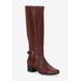 Women's Max Wide Wide Calf Boot by Ros Hommerson in Tobacco Leather Suede (Size 10 1/2 M)