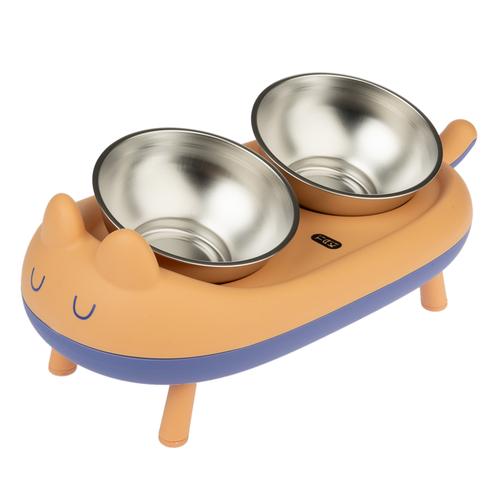 TIAKI double elevated bowl Cova 2x 350ml, Ø15cm Katze / Hund