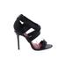 Charles Jourdan Heels: Black Shoes - Women's Size 7 1/2