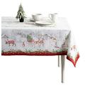 Maison d' Hermine Table Cloths 100% Cotton 60 Inch x 120 Inch Decorative Rectangle Tablecloth Table Cloth, Dining, Kitchen & Camping, Christmas Tradition - Thanksgiving/Christmas
