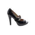 MICHAEL Michael Kors Heels: Pumps Platform Chic Black Solid Shoes - Women's Size 7 1/2 - Peep Toe