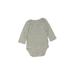 Baby Gap Short Sleeve Onesie: Gray Marled Bottoms - Size 0-3 Month