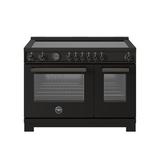 Bertazzoni Professional Series Induction Range 48" - 6 Heating Zones + Cast-Iron Griddle - Self-clean Oven in Gray/Black | Wayfair PRO486IGFEPCAT