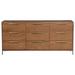 Fairfield Chair Libby Langdon 9 Drawer 76" W Solid Wood Dresser Wood in Brown | 36 H x 76 W x 20 D in | Wayfair 6741-17M