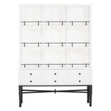 Fairfield Chair BD Pamela Curio Cabinet Wood in White | 84 H x 60 W x 20 D in | Wayfair 4312-18