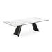 Calligaris Icaro Rectangular Top Extendable Table Wood in Black/Brown/White | 30.38 H in | Wayfair CS411401102C01515L0000D