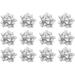 The Holiday Aisle® PMU Decorative Star Gift Bows Medium (12/Pkg) Pkg/1 in White | 3.75 W x 3.75 D in | Wayfair A36AD88AB8A149C1A2FA17932CEF3D5E