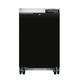 Continental BB24N 24" Bar Refrigerator - 1 Swinging Solid Door, Black, 115v