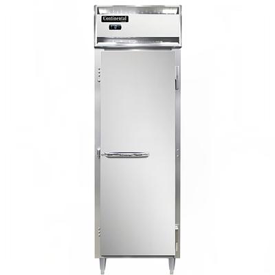 Continental D1FNSA 26" Designer Line 1 Section Reach In Freezer, 1 Right Hinge Solid Door, 115v, Stainless Steel