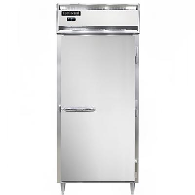 Continental D1FXN 36 1/4" Designer Line 1 Section Reach In Freezer, 1 Right Hinge Solid Door, 115v, Stainless Steel