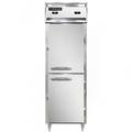 Continental D1RFSNSAHD Designer Line 26" 1 Section Commercial Refrigerator Freezer - Solid Doors, Top Compressor, 115v, Silver