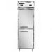 Continental D1RFSNSAHD Designer Line 26" 1 Section Commercial Refrigerator Freezer - Solid Doors, Top Compressor, 115v, Silver