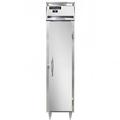 Continental D1RSESNSA 17 3/4" 1 Section Reach In Refrigerator, (1) Right Hinge Solid Door, Top Compressor, 115v, Silver