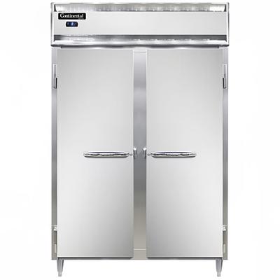 Continental D2FSNSA 52" Designer Line 2 Section Reach In Freezer, 2 Left/Right Hinge Solid Doors, 115v, Stainless Steel