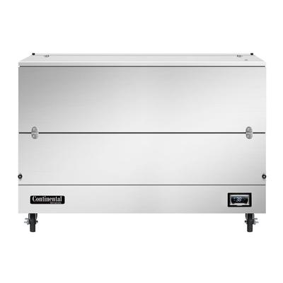 Continental MC5NSSSCW Milk Cooler w/ Top & Side Access - 1024 Half Pint Carton Capacity, 115v, Cold Wall Cooling, Stainless Steel