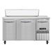 Continental RA60N12 60" Sandwich/Salad Prep Table w/ Refrigerated Base, 115v, Stainless Steel