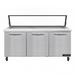 Continental SW72N30M-HGL 72" Sandwich/Salad Prep Table w/ Refrigerated Base, 115v, Stainless Steel