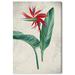 Bay Isle Home™ Floral & Botanical Leaves & Floral Traditional Green Canvas Wall Art Print Canvas in Green/Red | 24 H x 16 W x 0.8 D in | Wayfair