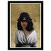 House of Hampton® Fashion & Glam Fashion Hat Glam Gold Glam Gold Paper Wall Art Print Paper in Gray | 21 H x 15 W x 0.8 D in | Wayfair