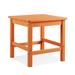 Winston Porter Jaryia Square 19.69" L x 19.69" W Outdoor Side Table Plastic in Orange | 19.69 H x 19.69 W x 19.69 D in | Wayfair