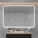 Brayden Studio® Cleaburn Modern & Contemporary Lighted Fog Free Bathroom/Vanity Mirror | 27.95 W x 1.57 D in | Wayfair