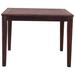 Red Barrel Studio® Tova Square 39.37" L x 39.37" W Outdoor Dining Table Wood in Brown/White | 29.53 H x 39.37 W x 39.37 D in | Wayfair