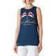 Love Moschino Women's Regular fit Tank Top, Blue, 40