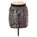 J.Crew Collection Formal Skirt: Silver Tweed Bottoms - Women's Size 2