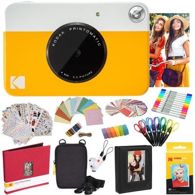 Kodak Printomatic Instant Print Camera & Photo Paper (20 Sheets) All-in-one Bundle