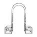 Garden Arch Trellis Climbing Plants Support Arch Wedding Outdoor Arch